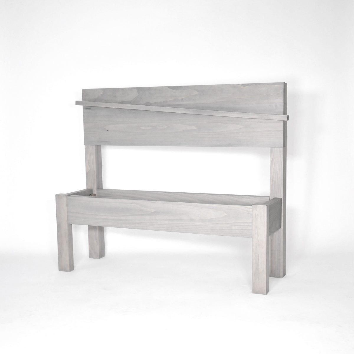 Shutter Low Headboard Queen Bed