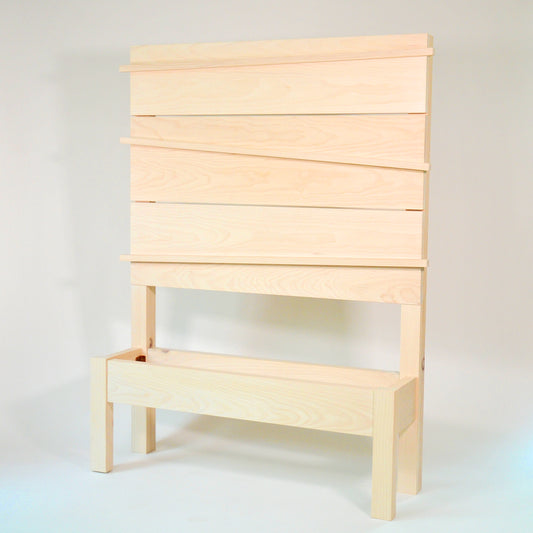 Shutter High Headboard Twin Bed